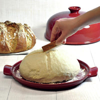 Emile Henry - 13" x 11" Ceramic Burgundy Bread Cloche/Baker - 349108