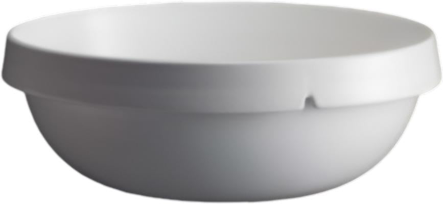 Emile Henry - 14" Chalk White Ceramic Salad Bowl with 7 L Capacity - 91103270