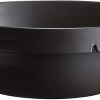 Emile Henry - 14" Coal Black Ceramic Salad Bowl with 7 L Capacity - 91713270