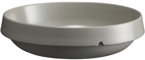 Emile Henry - 14" Pearl Grey Ceramic Round Dish with 1.8 L Capacity - 91123218