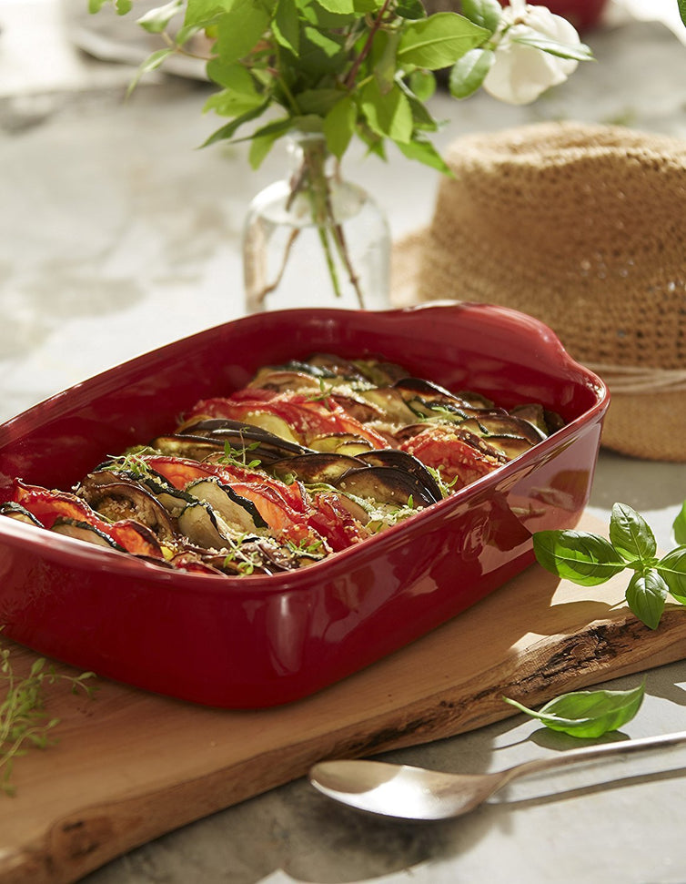 Emile Henry - 14" X 10" Ceramic Burgundy Baking Dish - 349652