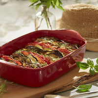 Emile Henry - 14" X 10" Ceramic Burgundy Baking Dish - 349652