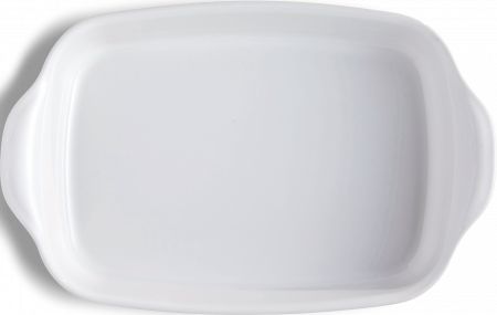 Emile Henry - 14" x 10"Ceramic Farine/White Rectangular Baking Dish - 119652