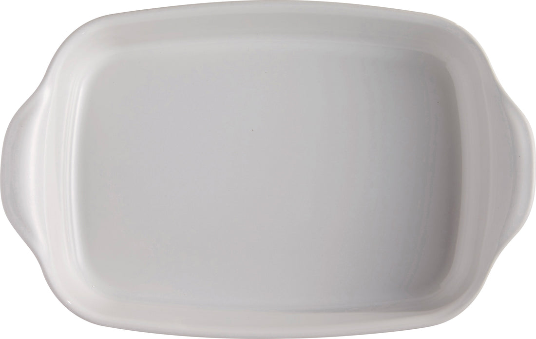 Emile Henry - 14" x 10"Ceramic Farine/White Rectangular Baking Dish - 119652