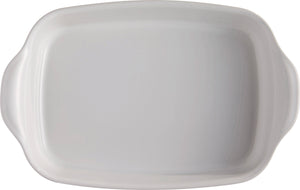 Emile Henry - 14" x 10"Ceramic Farine/White Rectangular Baking Dish - 119652