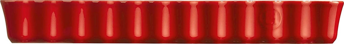 Emile Henry - 14" x 6" Ceramic Burgundy Slim Rectangular Tart Dish - 346034