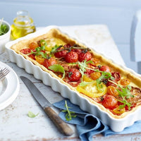 Emile Henry - 14.3" Cedar Green Slim Rectangular Tart Dish - 91076034