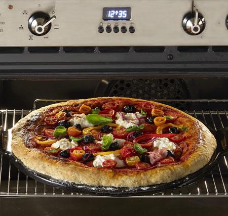 Emile Henry - 14.5" Ceramic Burgundy Pizza Stone-I - 347514