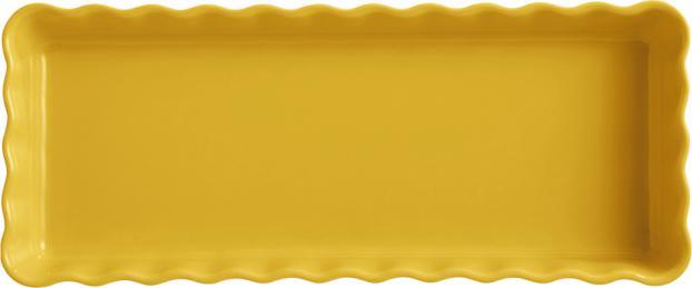 Emile Henry - 15 x 36 cm Yellow/Provence Slim Rectangular Tart Dish - 906034