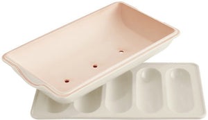 Emile Henry - 15.3" x 9" x 4.3 Ceramic Linen Mini Baguette Baker - 505519