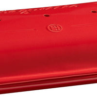 Emile Henry - 15.4" x 9.4" Ceramic Burgundy Baguette Baking Mold - 345506