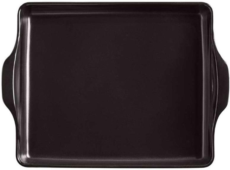 Emile Henry - 15.7" x 12.4" x 2.7" Ceramic FUSAIN Focaccia Bread Baker - 91797515