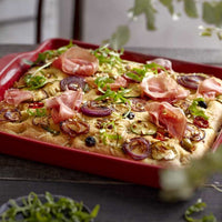 Emile Henry - 15.7" x 12.4" x 2.7" Ceramic Grand Cru Focaccia Bread Baker - 91347515