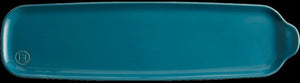 Emile Henry - 16.5" x 4.3" Ceramic Calanque/Blue Aperitif Platter - 605003