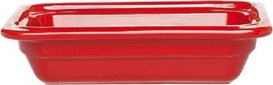 Emile Henry - 1.3 QT Red 1/4 Insert Rectangular Recton Pan - 333416