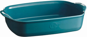 Emile Henry - 1.7 QT Blue/Calanque Rectangular Small Baking Dish - 609650