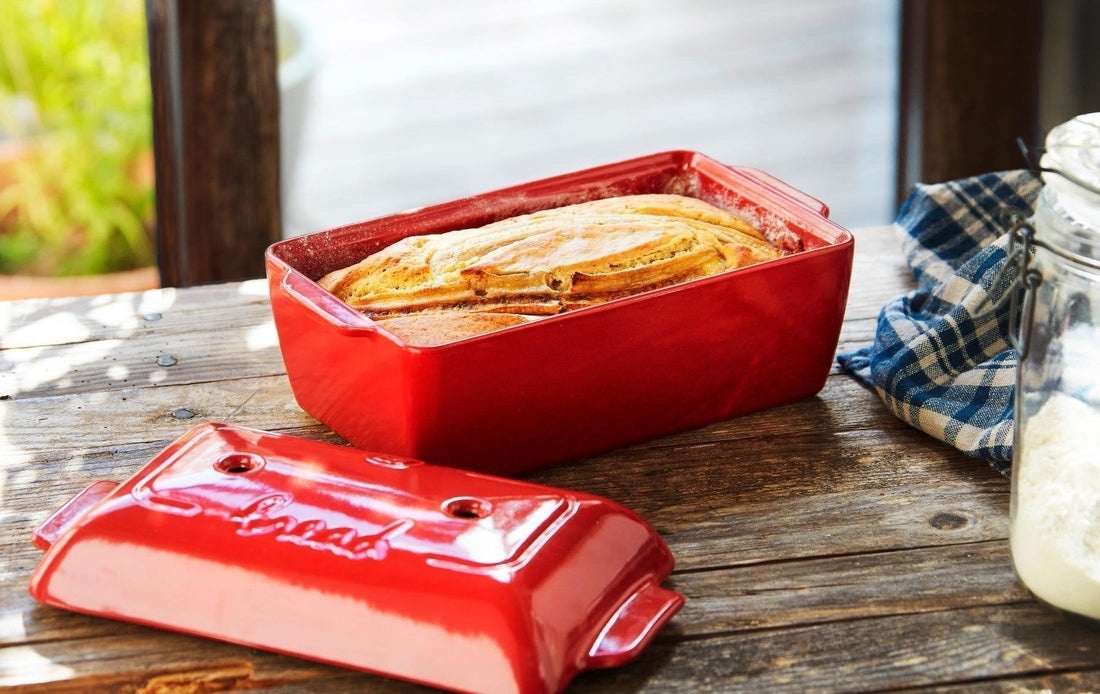 Emile Henry - 2 QT Ceramic Burgundy Bread Baker - 345504