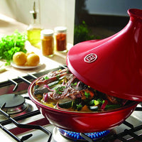 Emile Henry - 2 QT Ceramic Burgundy Tagine-II - 345626