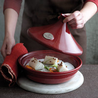 Emile Henry - 2 QT Ceramic Burgundy Tagine-II - 345626