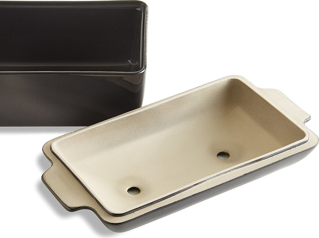Emile Henry - 2 QT Ceramic Charcoal/Fusain Bread Baker - 795504