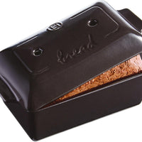 Emile Henry - 2 QT Ceramic Charcoal/Fusain Bread Baker - 795504