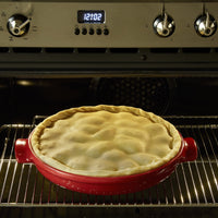 Emile Henry - 2.2 QT Ceramic Burgundy Tarte-Tatin Set - 343699