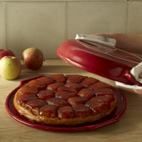Emile Henry - 2.2 QT Ceramic Burgundy Tarte-Tatin Set - 343699