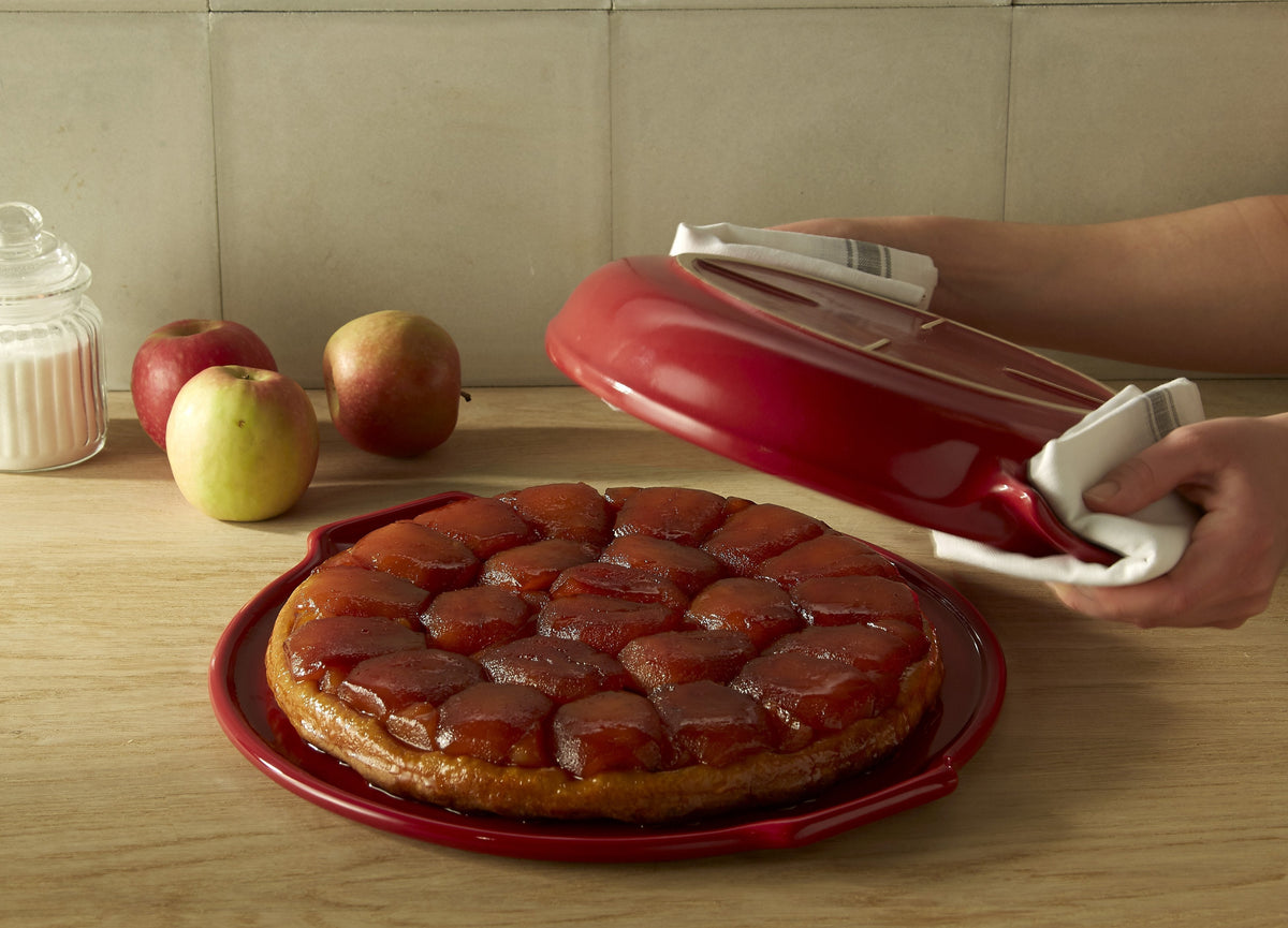 Emile Henry - 2.2 QT Ceramic Burgundy Tarte-Tatin Set - 343699 - DISCONTINUED