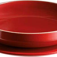 Emile Henry - 2.2 QT Ceramic Burgundy Tarte-Tatin Set - 343699