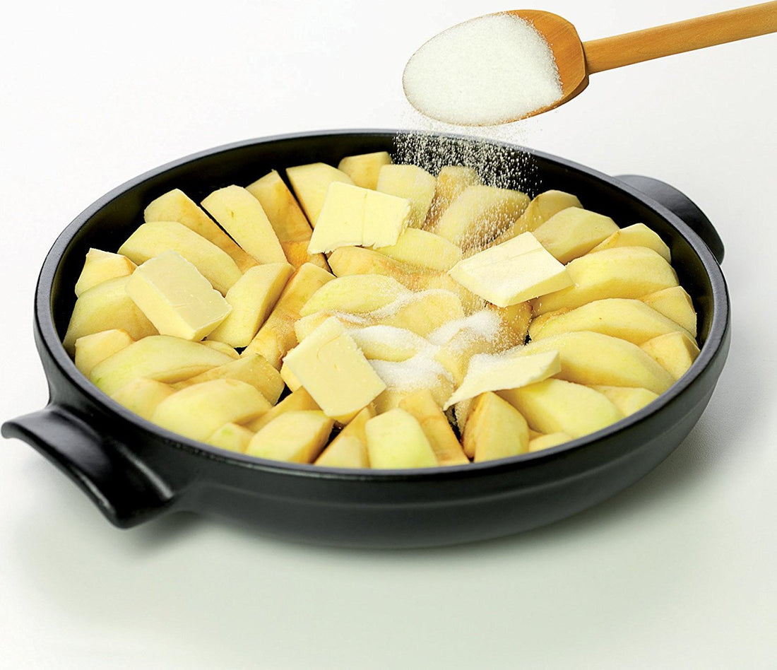 Emile Henry - 2.2 QT Ceramic Charcoal/Fusain Tarte-Tatin Set - 343699