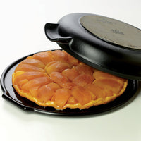 Emile Henry - 2.2 QT Ceramic Charcoal/Fusain Tarte-Tatin Set - 343699