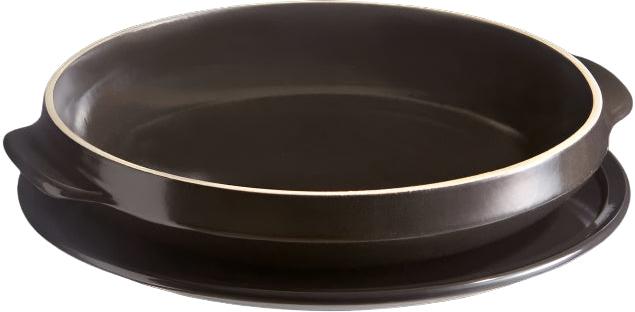 Emile Henry - 2.2 QT Ceramic Charcoal/Fusain Tarte-Tatin Set - 343699