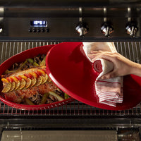 Emile Henry - 2.3 QT Ceramic Burgundy Papillotte/Fish Steamer - 348443