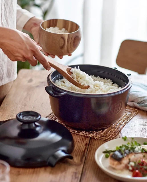 Emile Henry - 2.5 L FUSAIN Round Rice Pot - 91794577