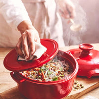 Emile Henry - 2.5 L FUSAIN Round Rice Pot - 91794577