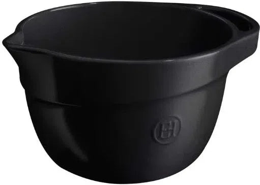 Emile Henry - 2.5 L Truffle Black Ceramic Mixing Bowl - 91716562