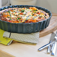 Emile Henry - 2.5 QT Ceramic Burgundy Deep Flan Dish - 346028