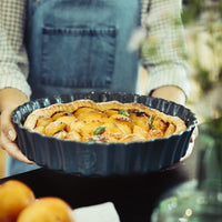 Emile Henry - 2.5 QT Ceramic Burgundy Deep Flan Dish - 346028