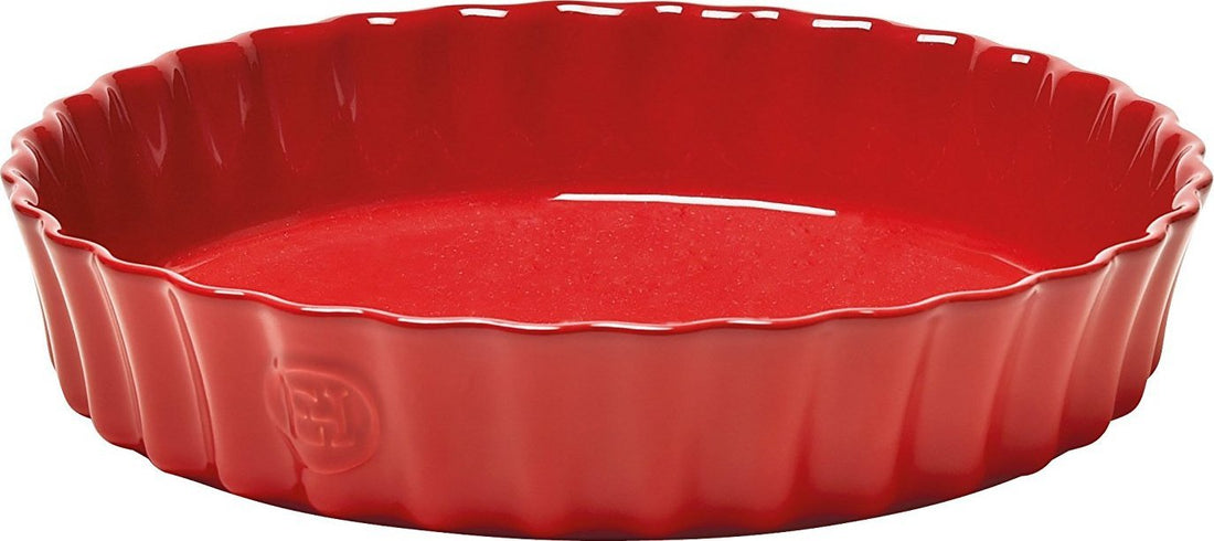 Emile Henry - 2.5 QT Ceramic Burgundy Deep Flan Dish - 346028