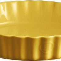 Emile Henry - 2.5 QT Yellow/Provence Deep Flan Dish - 906028