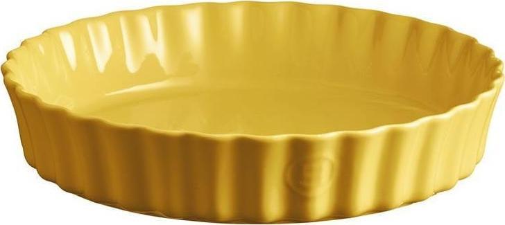 Emile Henry - 2.5 QT Yellow/Provence Deep Flan Dish - 906028
