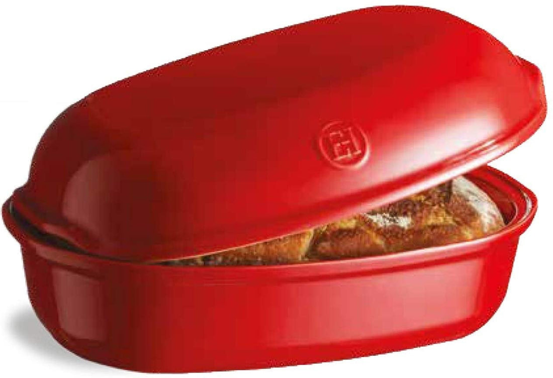 Emile Henry - 3 L Ceramic Burgundy Artisan Loaf Baker - 345501