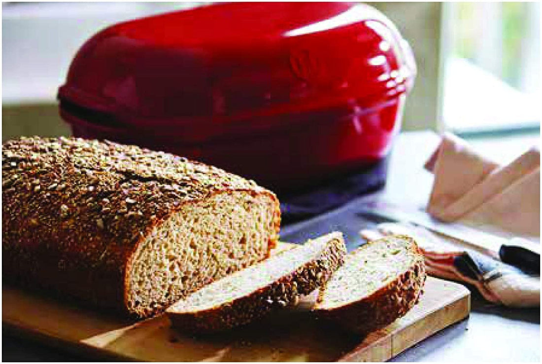 Emile Henry - 3 L Ceramic Burgundy Artisan Loaf Baker - 345501