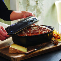 Emile Henry - 3 L Ceramic Charcoal/Fusain Artisan Loaf Baker - 795501