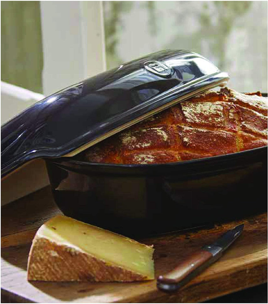Emile Henry - 3 L Ceramic Charcoal/Fusain Artisan Loaf Baker - 795501