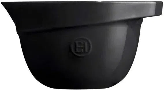 Emile Henry - 3.5 L Truffle Black Ceramic Mixing Bowl - 91716563