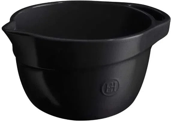 Emile Henry - 3.5 L Truffle Black Ceramic Mixing Bowl - 91716563