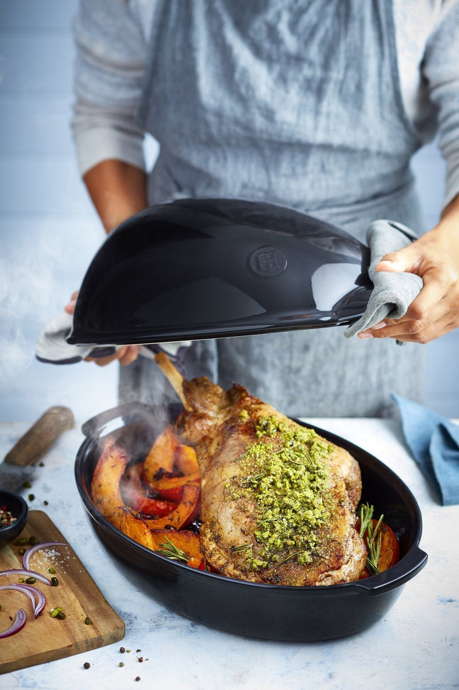 Emile Henry - 41.5 x 27.5 cm Large Charcoal Roaster - 798444