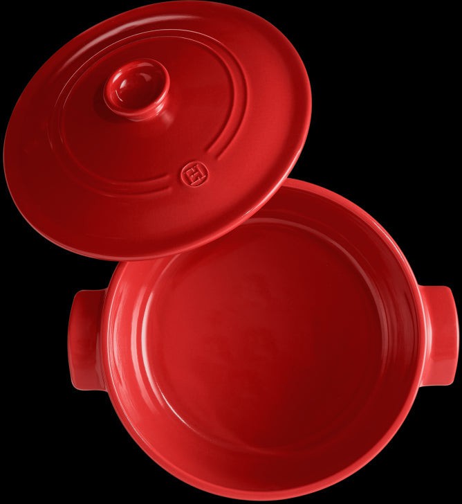 Emile Henry - 4.2 QT Ceramic Burgundy Flame Stewpot - 344540