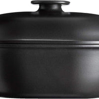 Emile Henry - 4.5 L Slate Grey Oval Ceramic Casserole Dish - 91776645